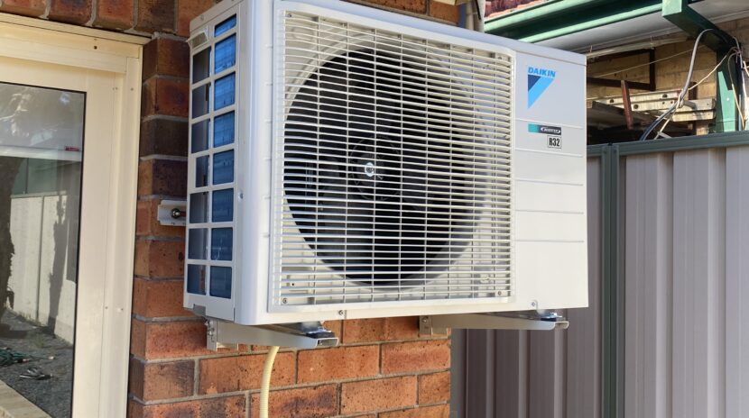 Daikin outdoor unit installed at Chatswood.