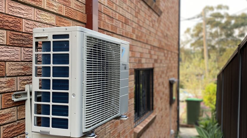 Daikin ducted system outdoor unit installed at Naremburn