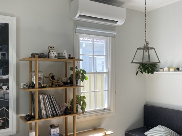 Wall mounted split system installed in a house at Stanmore